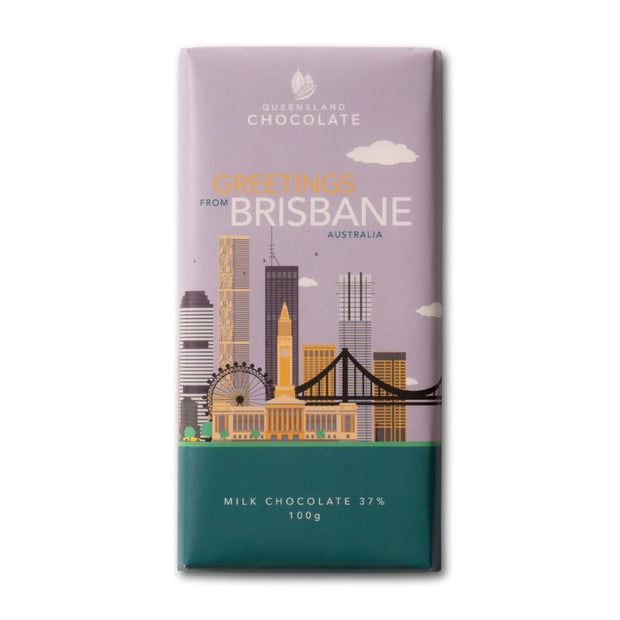 Greetings From Brisbane Milk Chocolate Bar 100g