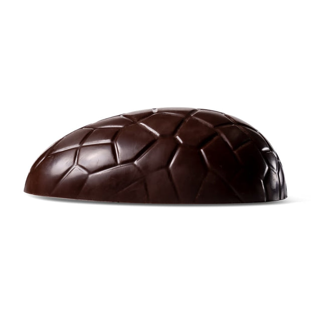 Dark Chocolate 1/2 Easter Egg with Foil 120mm- bulk